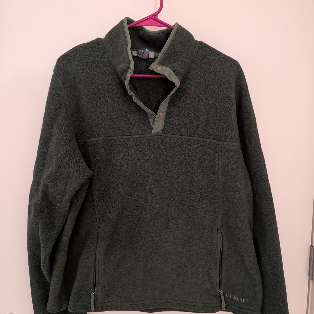 Green Fleece Pullover